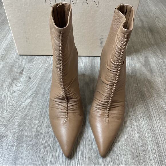 Alexandre Birman Women's Light Beige Leather Zip Up Susanna 85 Bootie sz 36/US 6 - Picture 5 of 13